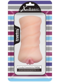 Телесный мастурбатор-вагина X-Basic Pocket Pussy без вибрации - Lovetoy - в Новокуйбышевске купить с доставкой