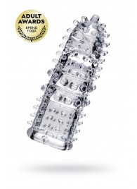 Прозрачная рельефная насадка на палец Arbo - 8 см. - A-toys