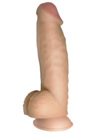Телесный реалистичный фаллоимитатор на черных трусиках Real Big Strap-On - 34,5 см. - LOVETOY (А-Полимер) - купить с доставкой в Новокуйбышевске