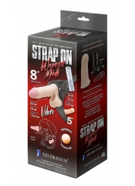 Вибрострапон Woman Midi с вагинальной пробкой - 22 см. - LOVETOY (А-Полимер) - купить с доставкой в Новокуйбышевске