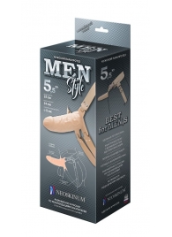 Телесный мужской парапротез MEN STYLE - 15 см. - LOVETOY (А-Полимер) - купить с доставкой в Новокуйбышевске