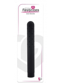 Черная насадка для анального душа ANAL DOUCHE - 15 см. - Dream Toys - купить с доставкой в Новокуйбышевске