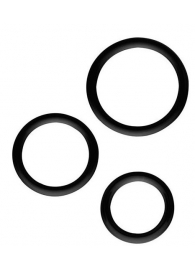 Набор из 3 эрекционных колец SILICONE COCKRINGS - Dream Toys - в Новокуйбышевске купить с доставкой