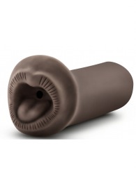 Коричневый мастурбатор-ротик Naughty Nicole - Blush Novelties - в Новокуйбышевске купить с доставкой