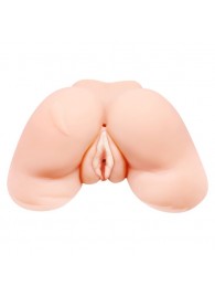 Телесная вибровагина Julie с 2 рабочими отверстиями - Baile - в Новокуйбышевске купить с доставкой