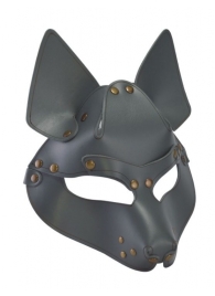 Серая маска Wolf с клепками - Sitabella - купить с доставкой в Новокуйбышевске