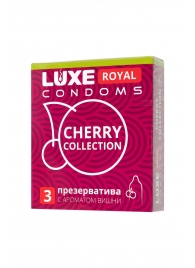 Презервативы с ароматом вишни LUXE Royal Cherry Collection - 3 шт. - Luxe - купить с доставкой в Новокуйбышевске