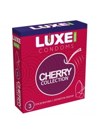 Презервативы с ароматом вишни LUXE Royal Cherry Collection - 3 шт. - Luxe - купить с доставкой в Новокуйбышевске