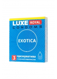Текстурированные презервативы LUXE Royal Exotica - 3 шт. - Luxe - купить с доставкой в Новокуйбышевске