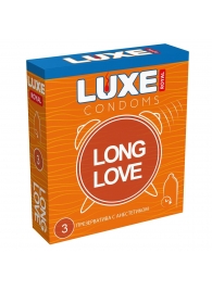 Презервативы с продлевающим эффектом LUXE Royal Long Love - 3 шт. - Luxe - купить с доставкой в Новокуйбышевске