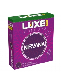 Презервативы с увеличенным количеством смазки LUXE Royal Nirvana - 3 шт. - Luxe - купить с доставкой в Новокуйбышевске