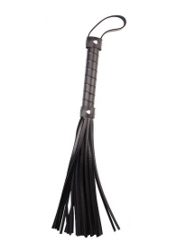 Черная многохвостая плеть Pleasure Whip - 46 см. - Chisa - купить с доставкой в Новокуйбышевске