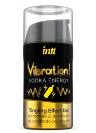 Жидкий интимный гель с эффектом вибрации Vibration! Vodka Energy - 15 мл. - INTT - купить с доставкой в Новокуйбышевске