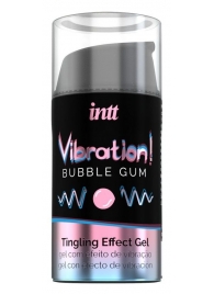 Жидкий интимный гель с эффектом вибрации Vibration! Bubble Gum - 15 мл. - INTT - купить с доставкой в Новокуйбышевске