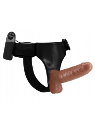 Страпон на трусиках с вибрацией Ultra Passionate Harness - 16 см. - Baile - купить с доставкой в Новокуйбышевске