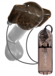 Дымчатый вибростимулятор головки пениса Dual Vibrating Head Teaser - Pipedream - в Новокуйбышевске купить с доставкой
