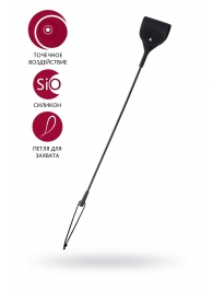 Черный гладкий стек с тонкой ручкой - 48 см. - ToyFa - купить с доставкой в Новокуйбышевске