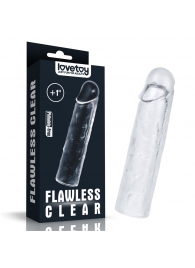 Прозрачная насадка-удлинитель Flawless Clear Penis Sleeve Add 1 - 15,5 см. - Lovetoy - в Новокуйбышевске купить с доставкой