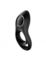 Черное эрекционное виброкольцо Legendary Duo - Satisfyer - в Новокуйбышевске купить с доставкой