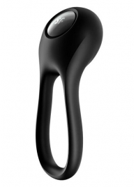 Черное эрекционное виброкольцо Majestic Duo - Satisfyer - в Новокуйбышевске купить с доставкой