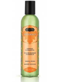 Массажное масло Naturals Tropical Mango с ароматом манго - 236 мл. - Kama Sutra - купить с доставкой в Новокуйбышевске