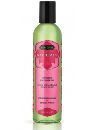 Массажное масло Naturals Strawberry Dreams с ароматом клубники - 236 мл. - Kama Sutra - купить с доставкой в Новокуйбышевске