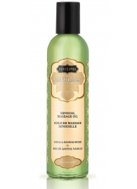 Массажное масло Naturals Vanilla Sandalwood с ароматом ванили и сандала - 236 мл. - Kama Sutra - купить с доставкой в Новокуйбышевске