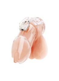 Прозрачная клетка целомудрия Acrylic See-thru Chastity Cage - BlueLine - купить с доставкой в Новокуйбышевске