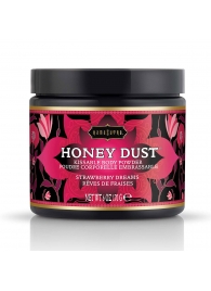 Пудра для тела Honey Dust Body Powder с ароматом клубники - 170 гр. - Kama Sutra - купить с доставкой в Новокуйбышевске