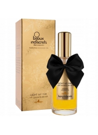 Массажное масло Light My Fire с ароматом карамели - 100 мл. - Bijoux Indiscrets - купить с доставкой в Новокуйбышевске