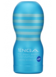 Мастурбатор с охлаждающей смазкой TENGA Original Vacuum Cup Cool - Tenga - в Новокуйбышевске купить с доставкой