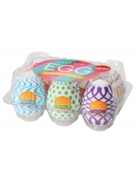 Набор из 6 мастурбаторов Tenga EGG IV с различным рельефом - Tenga - в Новокуйбышевске купить с доставкой