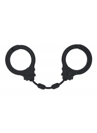 Черные силиконовые наручники Suppression - Lola Games - купить с доставкой в Новокуйбышевске