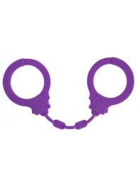 Фиолетовые силиконовые наручники Suppression - Lola Games - купить с доставкой в Новокуйбышевске