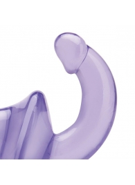 Фиолетовый безремневой страпон Strapless Strap-On - Lux Fetish - купить с доставкой в Новокуйбышевске