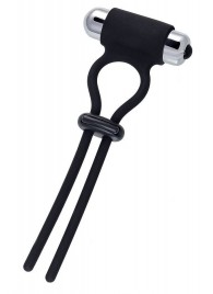 Черное эрекционное лассо на пенис Jat - A-toys - в Новокуйбышевске купить с доставкой