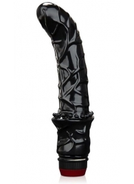 Черный вибромассажер простаты 6  Premium Prostate Massager - BlueLine - в Новокуйбышевске купить с доставкой
