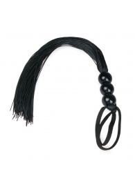 Черная силиконовая плеть Silicone Whip - 32 см. - Easy toys - купить с доставкой в Новокуйбышевске