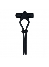 Черное эрекционное лассо с вибропулей Black Tie Affair - Zero Tolerance - в Новокуйбышевске купить с доставкой