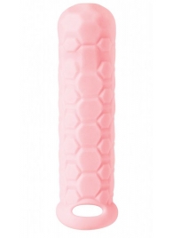 Розовый фаллоудлинитель Homme Long - 15,5 см. - Lola Games - в Новокуйбышевске купить с доставкой