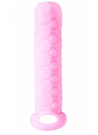 Розовый фаллоудлинитель Homme Long - 13,5 см. - Lola Games - в Новокуйбышевске купить с доставкой