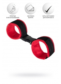 Красно-черные велюровые оковы Anonymo - ToyFa - купить с доставкой в Новокуйбышевске