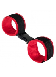 Красно-черные велюровые оковы Anonymo - ToyFa - купить с доставкой в Новокуйбышевске