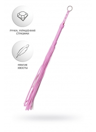 Розовый флоггер Anonymo - 64 см. - ToyFa - купить с доставкой в Новокуйбышевске