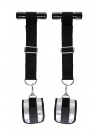 Черно-серебристые фиксаторы для рук на дверь Anonymo - ToyFa - купить с доставкой в Новокуйбышевске