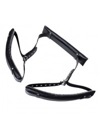 Черные кожаные стропы для фиксации Anonymo - ToyFa - купить с доставкой в Новокуйбышевске