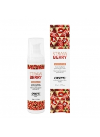 Разогревающее массажное масло  с ароматом клубники Gourmet Strawberry - 50 мл. - Exsens - купить с доставкой в Новокуйбышевске