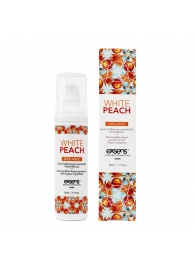 Разогревающее массажное масло Gourmet White Peach Organic с органическими ингредиентами - 50 мл. - Exsens - купить с доставкой в Новокуйбышевске