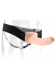 Полый страпон 8  Hollow Strap-On телесного цвета - 19 см. - Pipedream - купить с доставкой в Новокуйбышевске