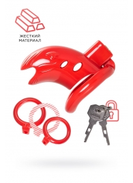 Красный мужской пояс верности из пластика - ToyFa - купить с доставкой в Новокуйбышевске